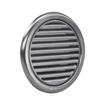 Rama aerisire Haco, rotunda, cu plasa, Ø 12.5 cm, inox